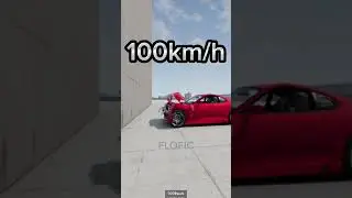 Toyota Supra MK4 Crash Test - BeamNG.Drive #shorts