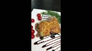 Мясо по-французски в духовке с картофелем и грибами