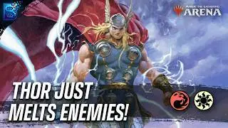 Boros Thor Burn melts Decks! | MTG Arena Standard Best of One