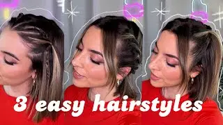3 easy hairstyles for everyday | video in English & Italian ✨