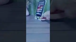 A handmade phone stand.