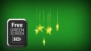 Golden star green screen video effects | Green screen star falling | star effect green screen