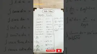 Integration formulas 