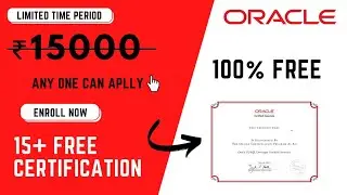 ORACLE Free Courses with Free Certificates | 15+ Free Oracle Certification | Students & Professional