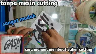 Sangat mudah✓bengini cara manual membuat stiker cutting