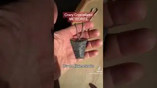 Crazy Crystallized METEORITE (#crystals #meteorite #pendants)
