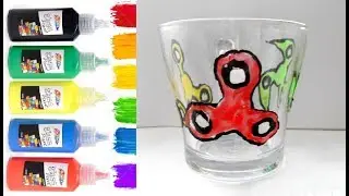 DIY Stained Glass Spinners Coloring and Decorate for Kids