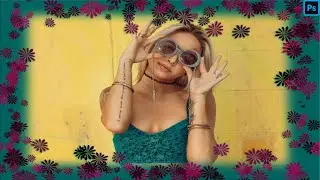 Photoshop Tutorial :- How to Create a Decorative Border in a Simple Image ||