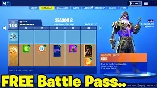 HOW TO GET SEASON 8 BATTLE PASS FOR FREE IN FORTNITE (FREE SEASON 8 BATTLE PASS GIVEAWAY)