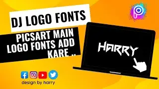 DJ LOGO FONTS DOWNLOAD|@design_by_harry #video