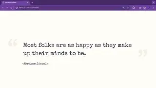 Random Quotes Generator in Javascript | Fetch Api Project for Beginners