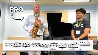 Classical Sax Pro Gives Me a Lesson!
