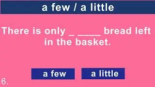 ESL Test | Many/Much/a few/a little | English grammar quiz for ESL students