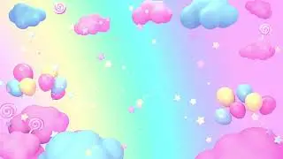 Balloons In A Rainbow Sky Loop