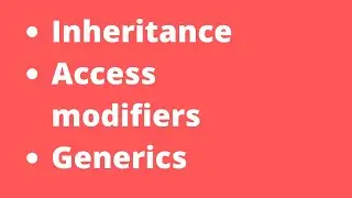 Inheritance, Access modifiers, Generics in typescript
