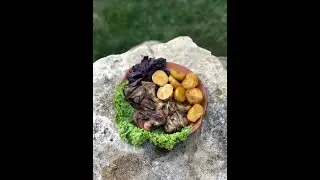 перепел в казане с медом и яблоками