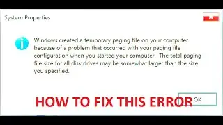 Fix Windows Temporary Pagefile Error Using Regedit - Step-by-Step Guide