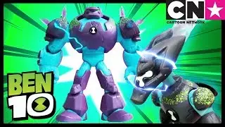 Бен 10: игры для детей | Омни-усиленые Шок Рок и Молния | Cartoon Network