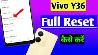 vivo y36 hard reset kaise kare | Vivo 36 mobile ko reset kaise kare | Vivo y 36 format kaise kare