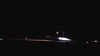 Su-27SM night take off from Belbek airbase.