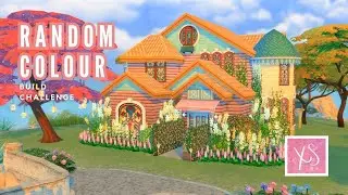 random colour generated house // the sims 4 build challenge
