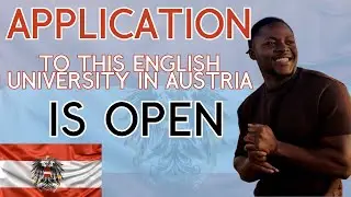 Application To This English University In Austria is Open Now.