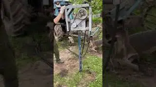 МТЗ-52 забивание сваи