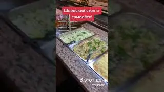 Шведский стол в самолёте!