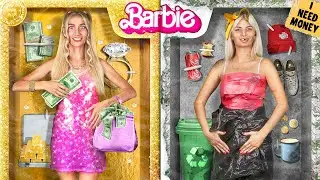 Rich Barbie Versus Broke Barbie
