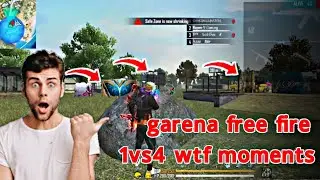 1 vs 4 wtf moments || garena free fire || #short #youtubeshorts #freefire