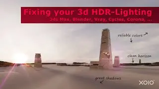 Better HDR-Lighting and how to get great shadows - for 3ds-Max, Blender, Modo, and most other 3d.