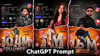 Instagram Viral Profile Milestone Ai Photo Editing | Instagram Trending Profile Followers Photo Edit