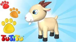 TuTiTu Goat toy 🌻🐐 One more time 🔁 Animal video for fun learning with TuTiTu 📺🍿