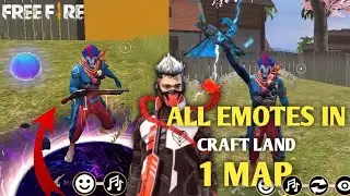all emotes in free fire craftland map crate 😍 kaise kare||