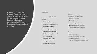 Essentials of Essays and Business Communication