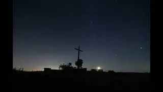 Timelaps Nightscape with Milky Way