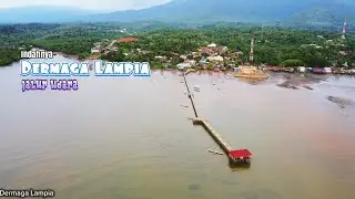 indah nya Dermaga desa harapan Lampia via jalur udara