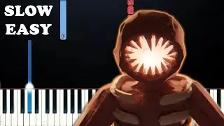 Last Door - Roblox Doors Animation (EASY SLOW Piano Tutorial)