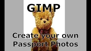 Create your own passport photos with gimp