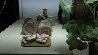 Мясной Рулет из свиной грудинки в луковой шелухе!!!