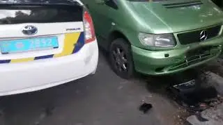 Патрульный заснул за рулем и разнес пять машин