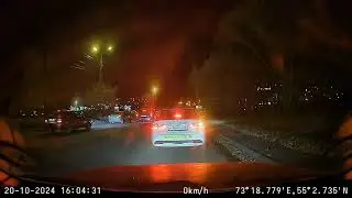 Пешеход проявил бдительность на ночной дороге и пропустил оленя. Снято на 70mai a810. Ссылка есть.