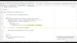 Android Start Service Example; on closing app Service keeps running