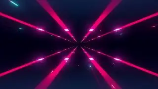 Futuristic Red Tunnel Background Video | Free Version Footage