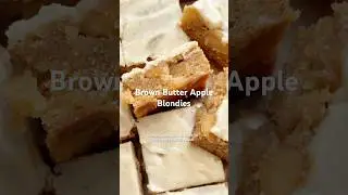Brown Butter Apple Blondies 🍏🍎