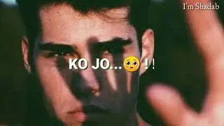 Tere liye hi jiya | Sad Whatsapp status 😔 | Heartbroken status | Broken boy | Boys crying | #Sad
