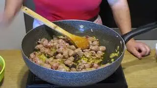 Padellata di fagioli e salsiccia