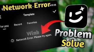 Wink Network error please try again | Wink aap problem | wink internet problem