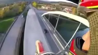 Dirt Bike Rider vs. Bridge