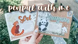Summery panda and bamboo themed penpal with me | dear Siri and Maegwin